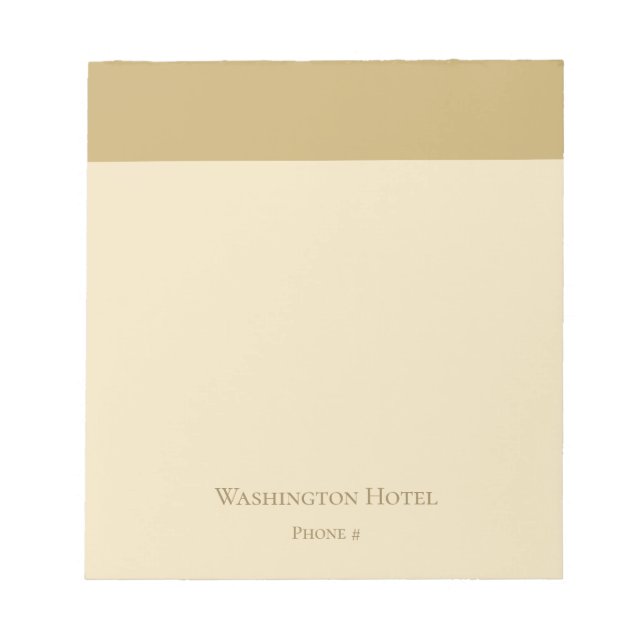Pequeno Bloco de Notas Elegante Dourado (Frente)
