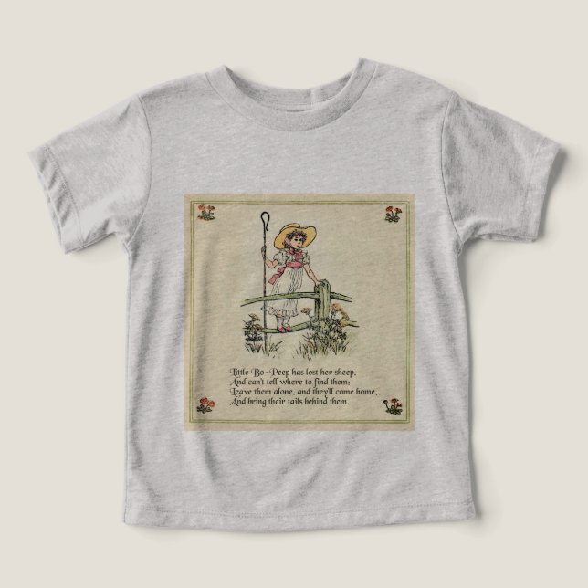 Pequeno Bo-Peep: Classic Kate Greenaway Nursery (Design frontal)