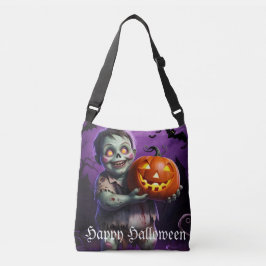 Pequeno Bolsa de Monstro Verde e Amigo de Abóbora