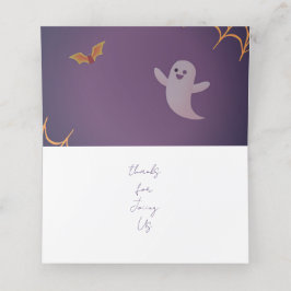 Pequeno Boo Obrigado Cartões De Lugar Dobrados