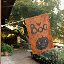 Pequeno Boo Pumpkin Gato Bat Halloween Black