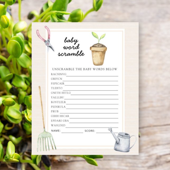 Pequeno broto - Jogo de drenagem de palavras (Criador carregado)