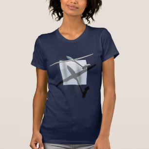 Pequeno camisa escura de deslizamento das senhoras