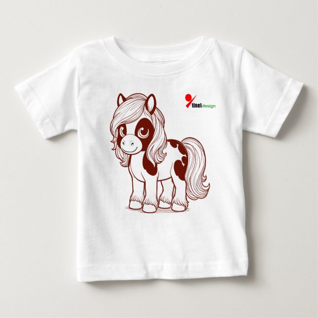Pequeno Camiseta Bebê (Frente)