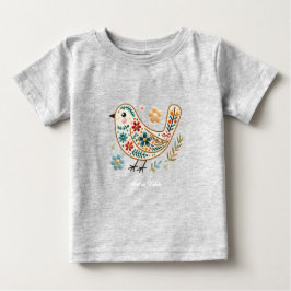 Pequeno Camiseta Floral Baby T-Shirt