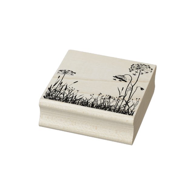 Pequeno Carimbo de Borracha - Prado de Flores Selv (Carimbo)