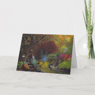 Pequeno Cartão Azul de Saudação