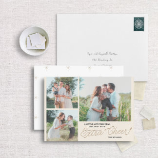 Pequeno Cartão com fotos de Férias Atrasado Mais C