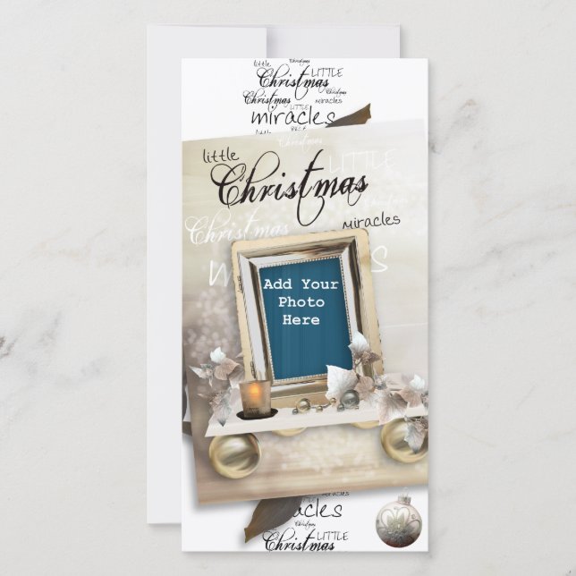 Pequeno Cartão com fotos dos Milagres de Natal (Frente)