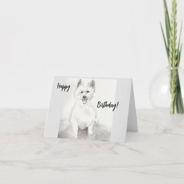 Pequeno Cartão de Aniversário Feliz (Frente)