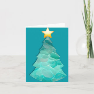 Pequeno cartão de felicitações dobrado de 4" x 5,6