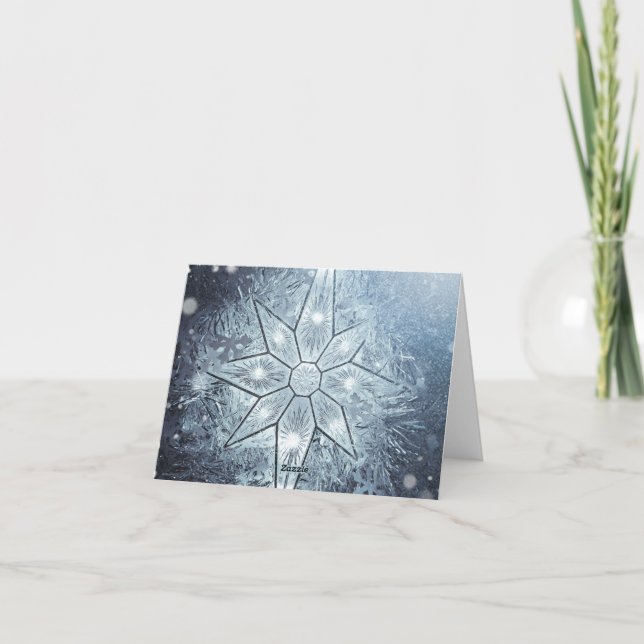 Pequeno cartão de Natal dobrado de 4" x 5,6" (Verso)