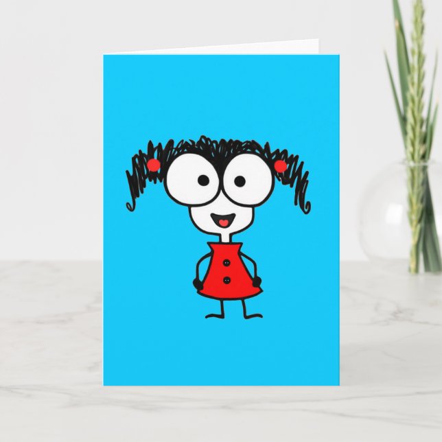 Pequeno Cartão de Saudação Midge (Frente)
