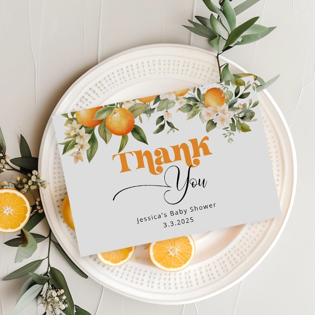 Pequeno cartões de agradecimentos chá de fraldas (Criador carregado)