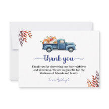 Pequeno Cartões de agradecimentos de Chá de fralda