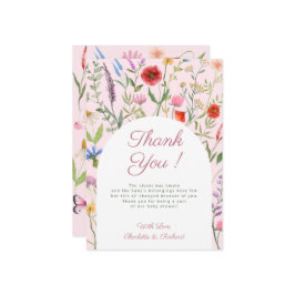 Pequeno Cartões de agradecimentos de Chá de fralda