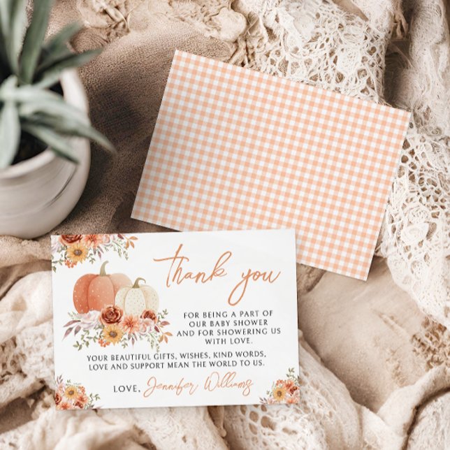 Pequeno Cartões de agradecimentos de Chá de Menina (Criador carregado)