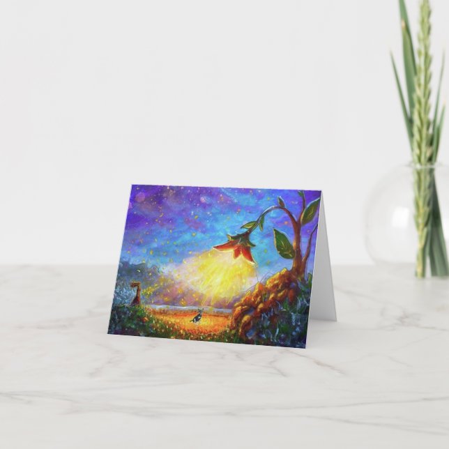 Pequeno, Cartões de agradecimentos dobrado de 4" x (Frente)