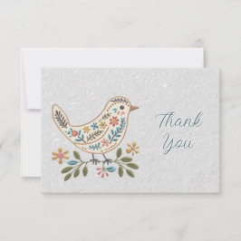 Pequeno Cartões de agradecimentos Floral Colorido 