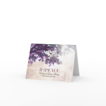 Pequeno cartões de agradecimentos romântico com ár