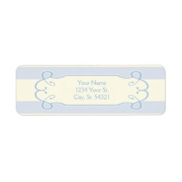 Pequeno Chá de fraldas Azul, Etiquetas de Endereço