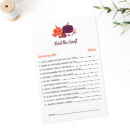 Pequeno Chá de fraldas de Abóbora Encontre o Jogo 