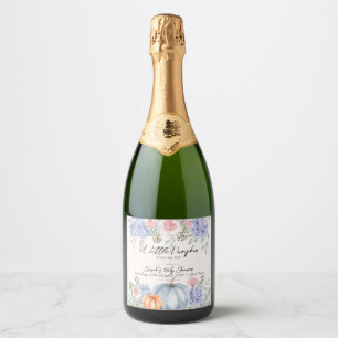 Pequeno Chá de fraldas de Abóbora Floral Elegante