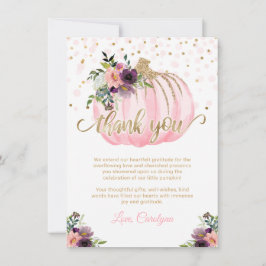 Pequeno Chá de fraldas De Abóbora Obrigado 4,5x6,2