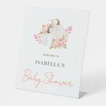 Pequeno Chá de fraldas de Abóbora Simples