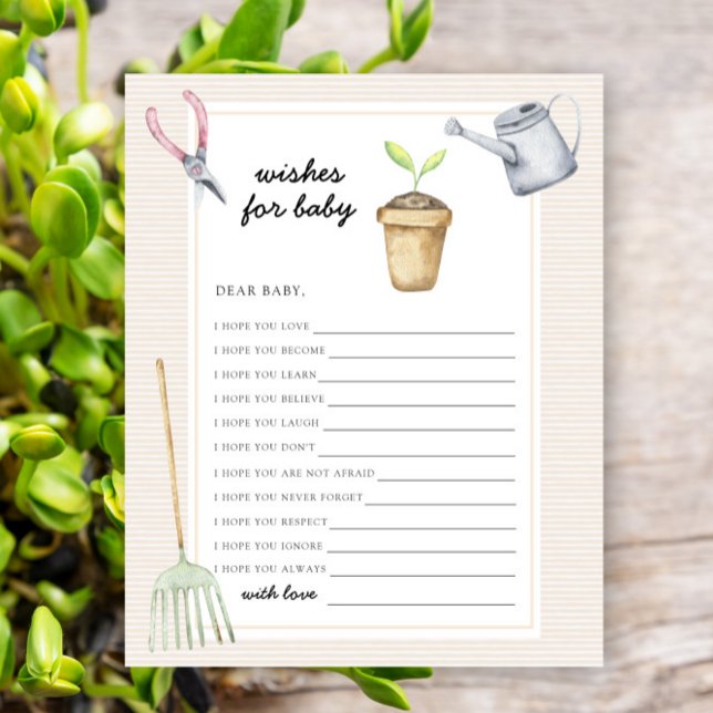 Pequeno Chá de fraldas de broto - Desejos para beb (Criador carregado)