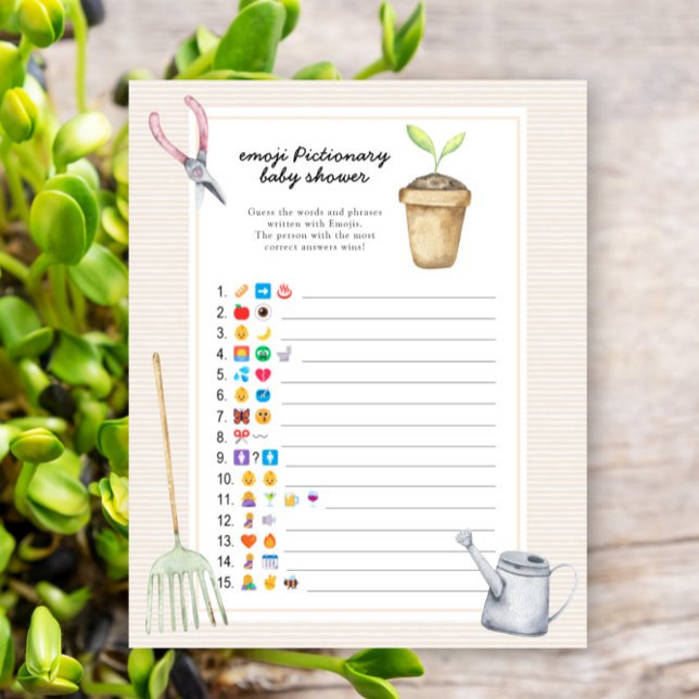 Pequeno chá de fraldas de broto - jogo de pictiona (Criador carregado)