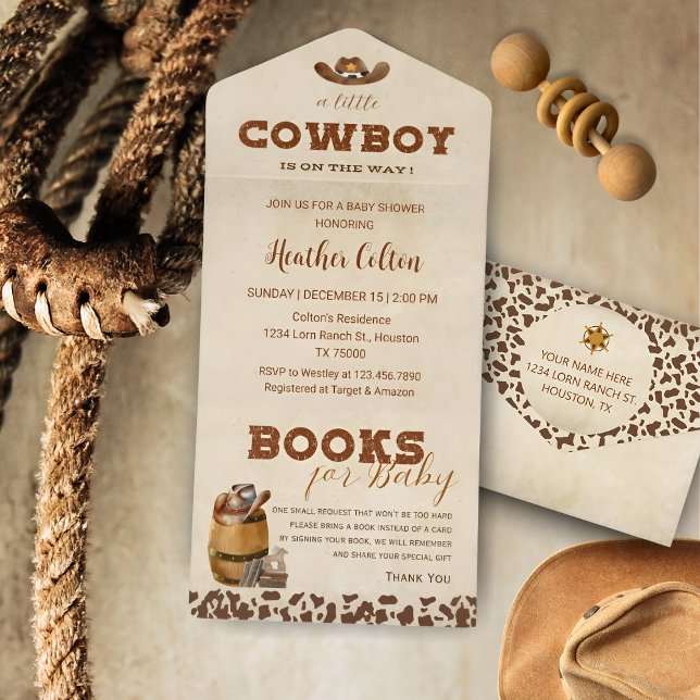 Pequeno Chá de fraldas de Cowboy Ocidental (Criador carregado)