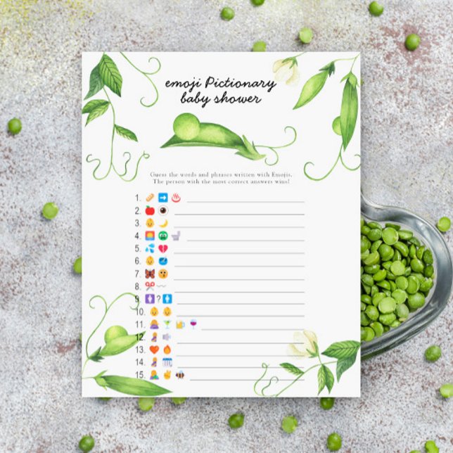 Pequeno chá de fraldas de ervilha - jogo pictionar (Criador carregado)