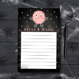 Pequeno Chá de fraldas de Halloween Monstro