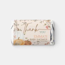 Pequeno Chá de fraldas de outono de Abóbora Obriga