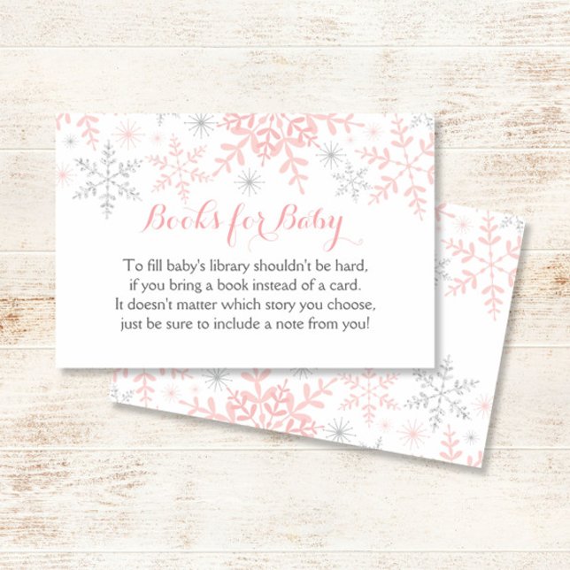 Pequeno Chá de fraldas Floco de Neve Traga um Livr (Criador carregado)