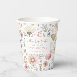 Pequeno Chá de fraldas Floral de Flor Selvagem