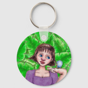 Pequeno Chaveiro de Arte Amigo de Caracol