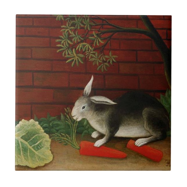 Pequeno Coelho Cute (Animal Pet) (Henri Rousseau) (Frente)