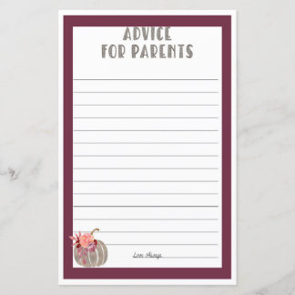 Pequeno Conselho Pumpkin Pai