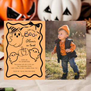 Pequeno Convite de aniversário Boo