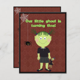 Pequeno Convite de festas Ghoul