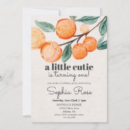 Pequeno convite para o primeiro aniversário de lar