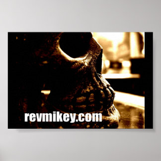 pequeno crânio poster impressão