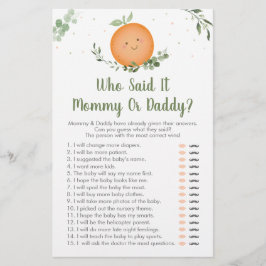 Pequeno Cutie Greenerescente Adivinha Quem Disse J