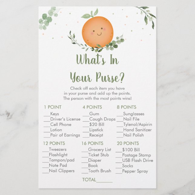 Pequeno Cutie Greenery O que há no seu jogo de bol (Frente)