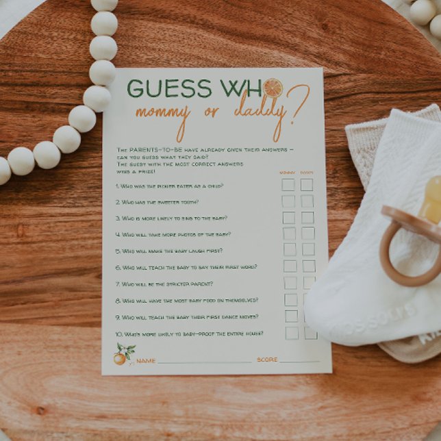 Pequeno Cutil Adivinha Quem Mamãe Ou Cartão De Jog (Criador carregado)