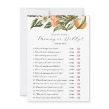 Pequeno Cutil Citrus Guess Que Cartão De Jogo De C