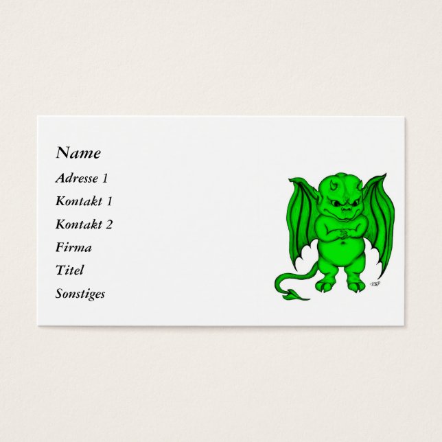 Pequeno demônio (Frente)