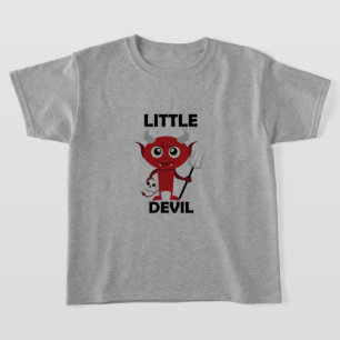 Pequeno Diabo - Camisa Básica Para Crianças